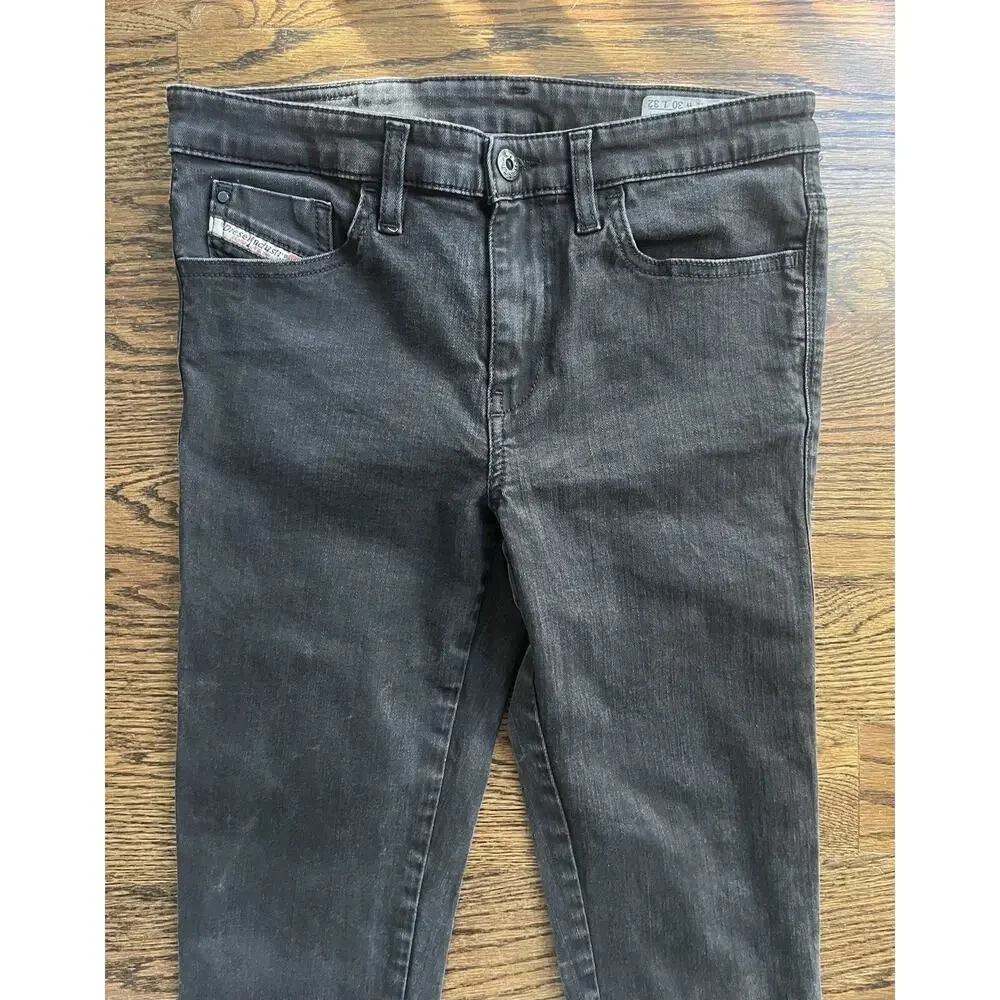 Diesel Skinzee women black stretch jeans Sz 30 wash 0813E
